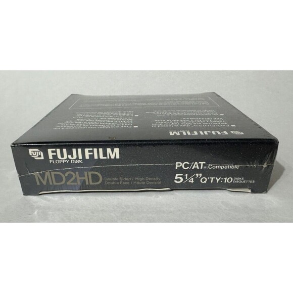 NEW/Sealed Fuji Film 5 1/4"5.25" Floppy Disk MD2HD 10-Pack‎ - Picture 2 of 3